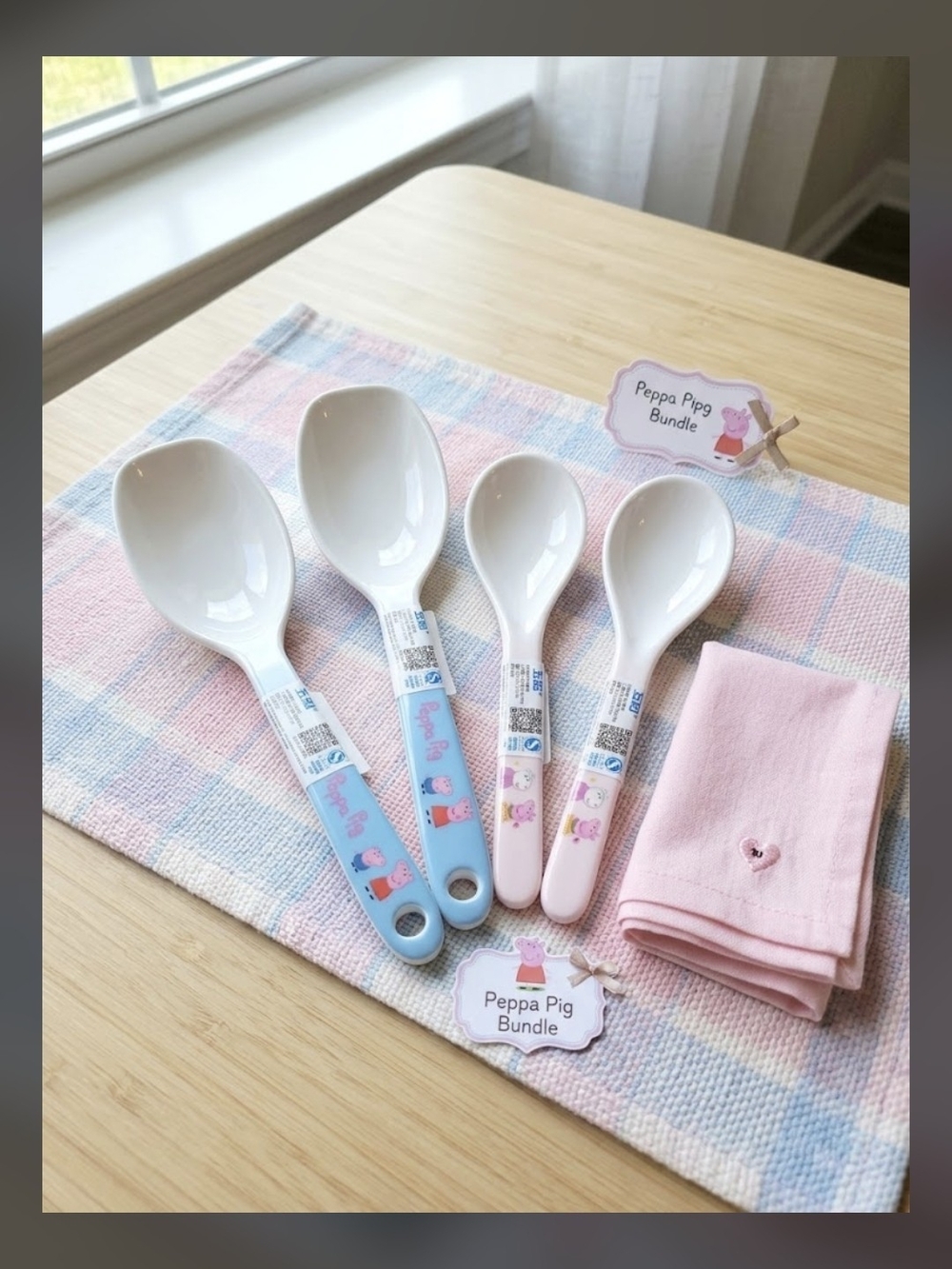 Peppa Pig Pink & Blue Spoon Set - Kids Tableware